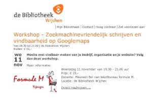 Aankondiging Bibliotheek Wijchen