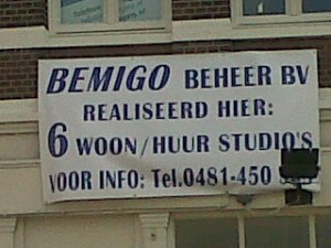 Tenenkrommend: "Bemigo realiseerd hier..."