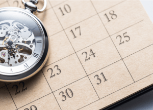 Contentkalender met stopwatch Contentkalender: gebruik een simpele kalender om je berichten in te plannen