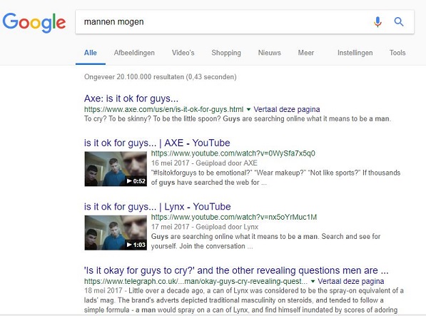 Google Mannen Mogen...